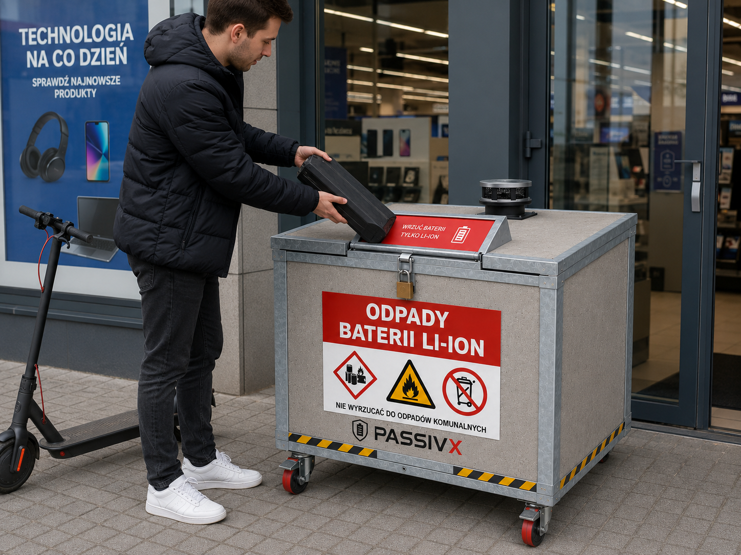 Jak bezpiecznie przechowywać zużyte baterie litowo-jonowe?